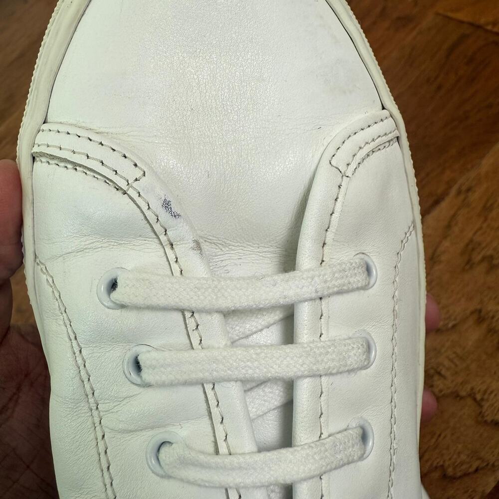 Woman by Common Projects Achilles Womens Leather Low Top Sneaker White Sz 38 US7 - Picture 6 of 9